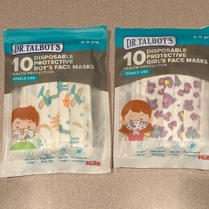 Dr. Talbot's Disposable Kids Face Masks - Blue & Purple Patterns